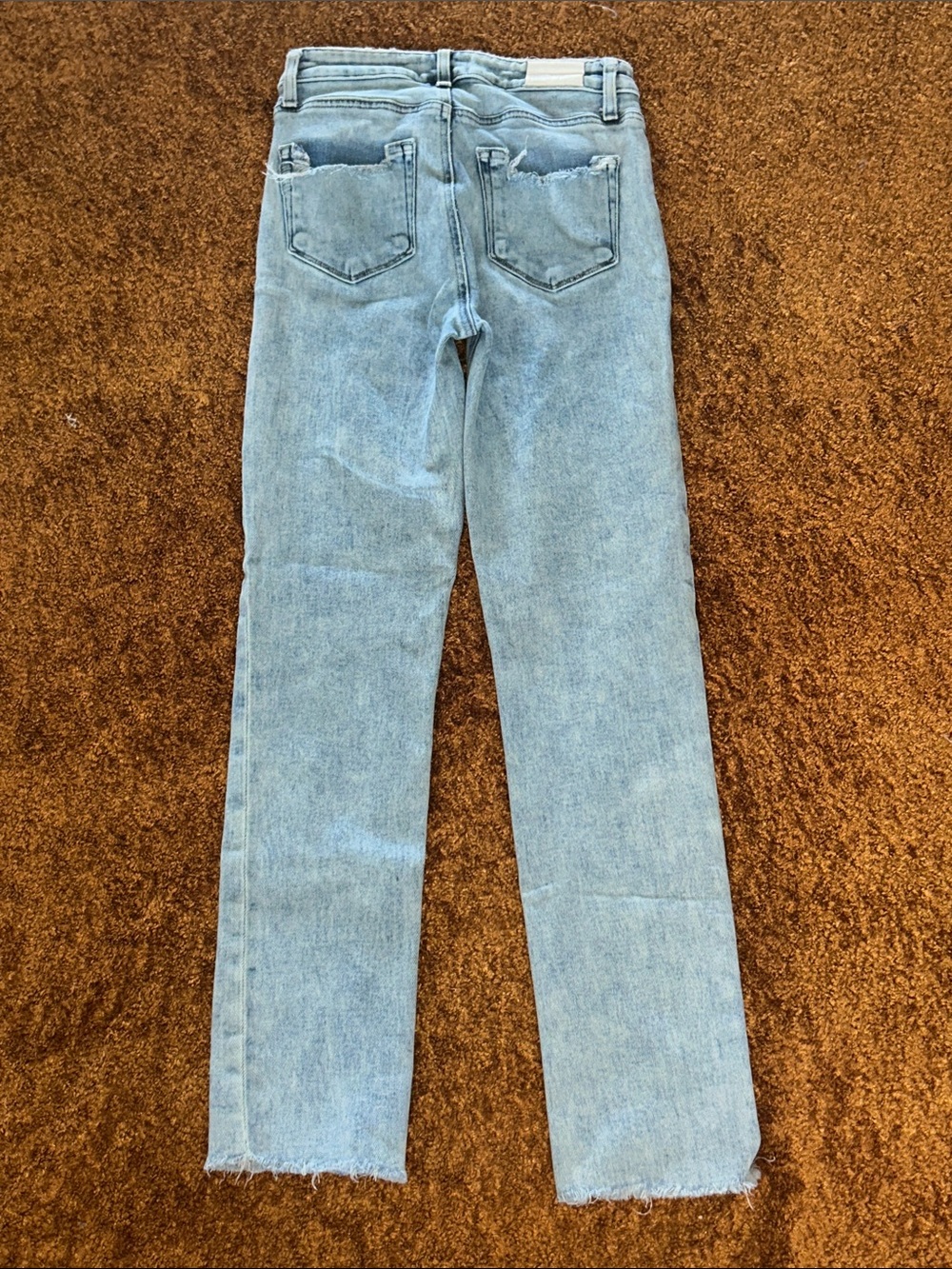PAIGE Light Wash High-Rise Straight Leg Jeans - Picture 6 of 9